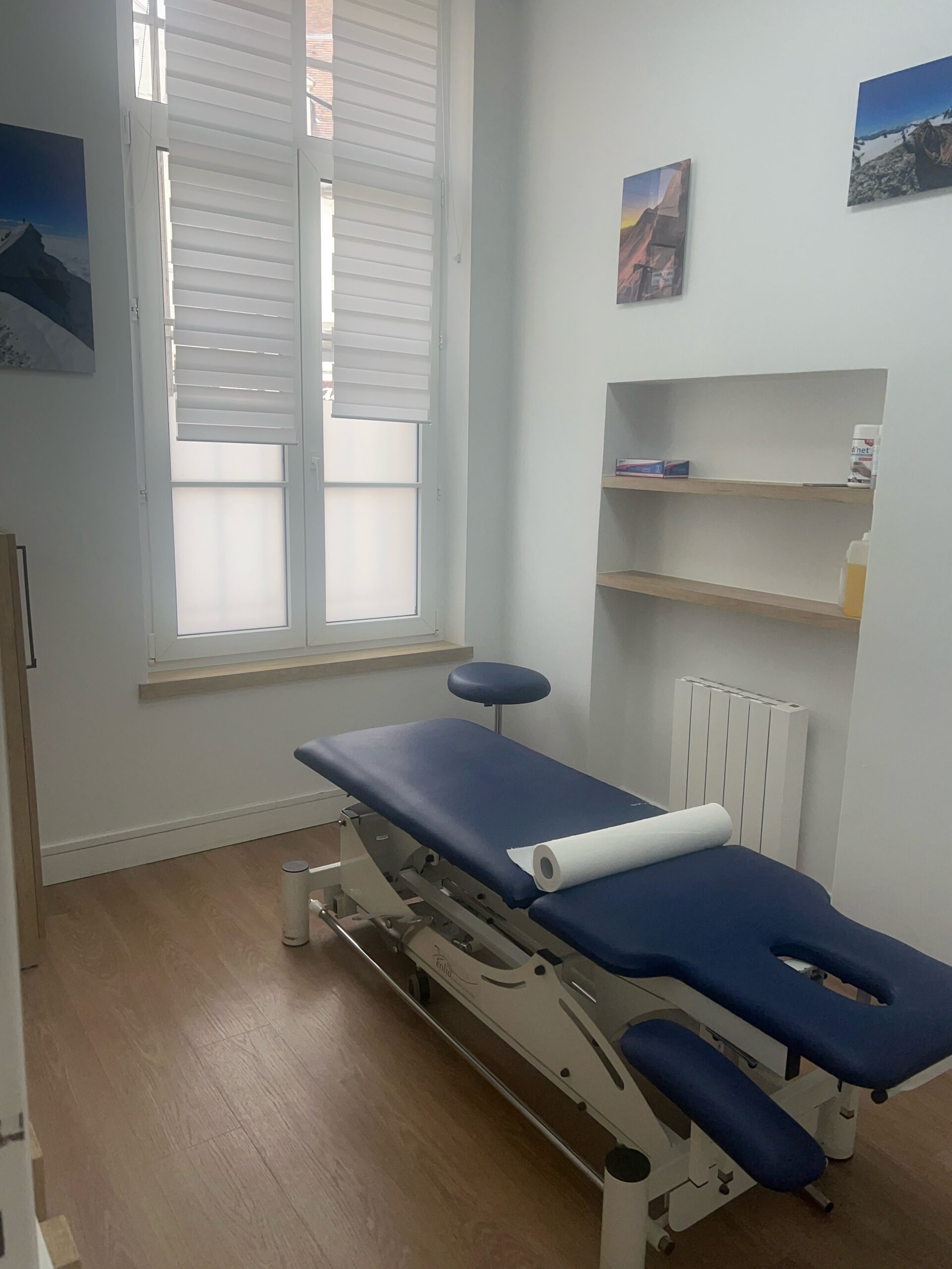 Salle de soin du cabinet d'ostéopathie à Caen